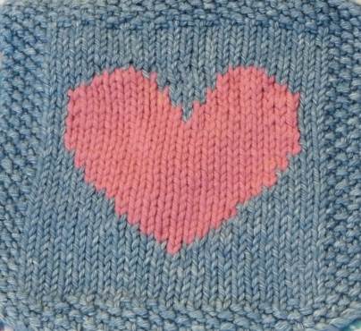 knitting - crop heart knit
