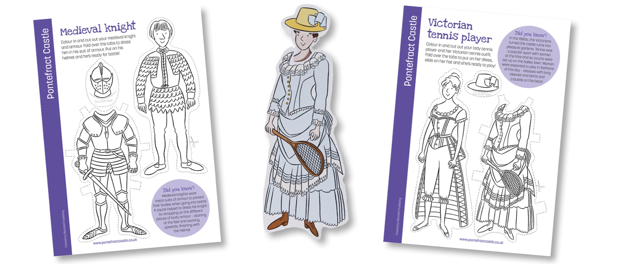 Blackbird Publishing Colouring Papercrafts Dress-up Doll Activity Sheets