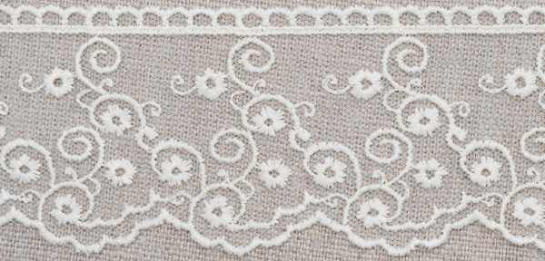 Embroidered Tulle Lace - Clematis