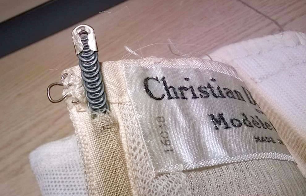 Christian Dior dress foundation with spiral steel boning