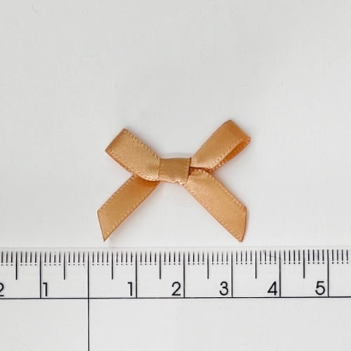 Satin ribbon bows - Gold