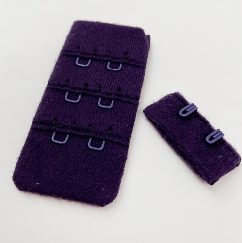 Bra back fasteners - 28mm purple