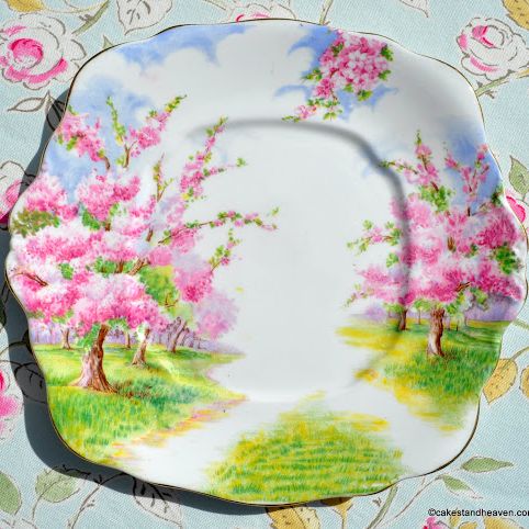 Royal Albert Blossom Time Cake Plate