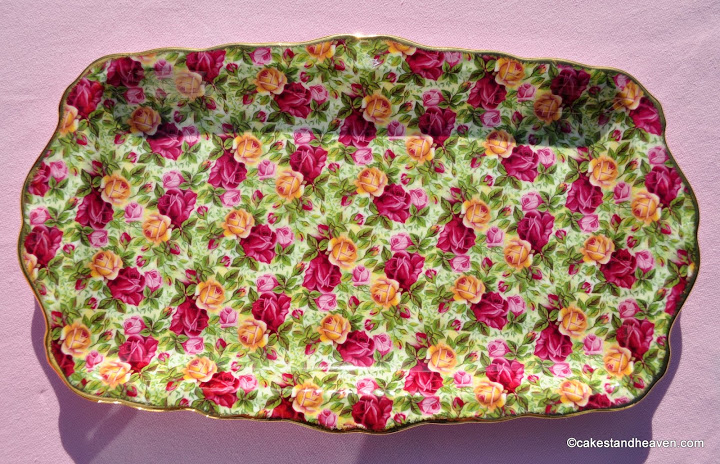 Royal Albert Old Country Roses Chintz Cake, Sandwich or Biscuit Tray
