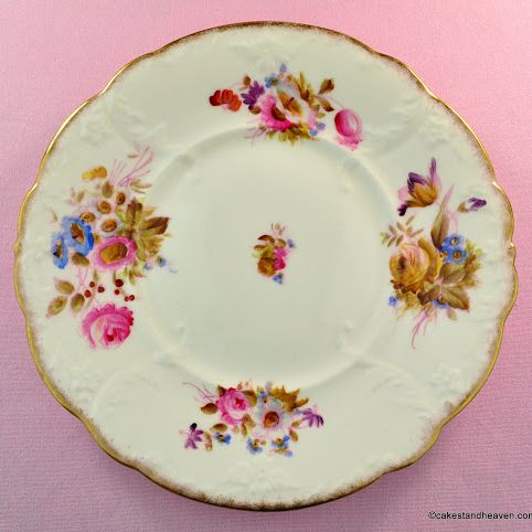 Antique Williamson & Sons Hand Painted Cake Plate c.1895