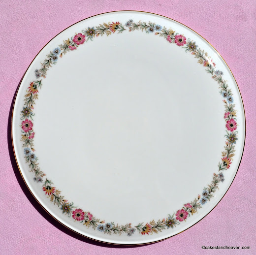 Paragon Belinda Pattern Vintage Bone China Gateau Plate c.1960s