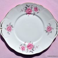 Duchess Pale Pink Rose Cake Plate c.1960s
