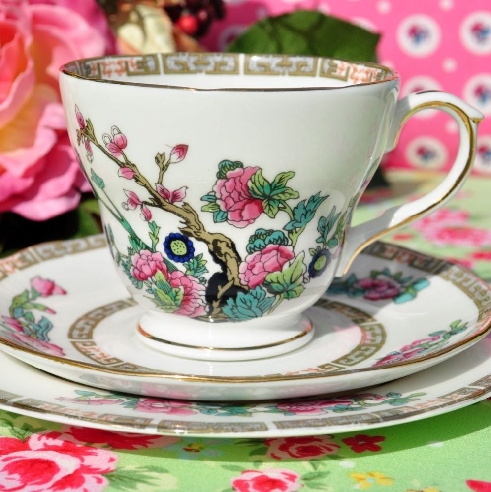 Duchess Indian Tree Vintage China Teacup Trio