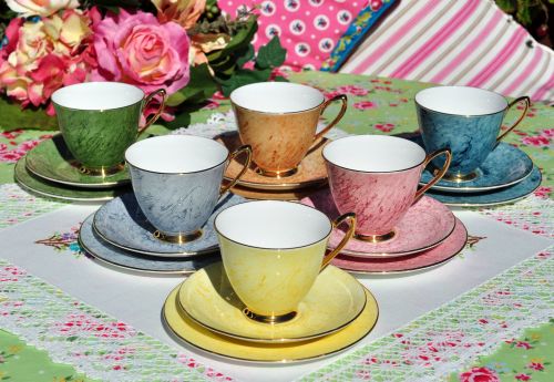 Royal Albert Gossamer Harlequin Tea Set