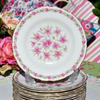 Tuscan Pink Love In The Mist Bone China 18cm Side Plate c.1947+