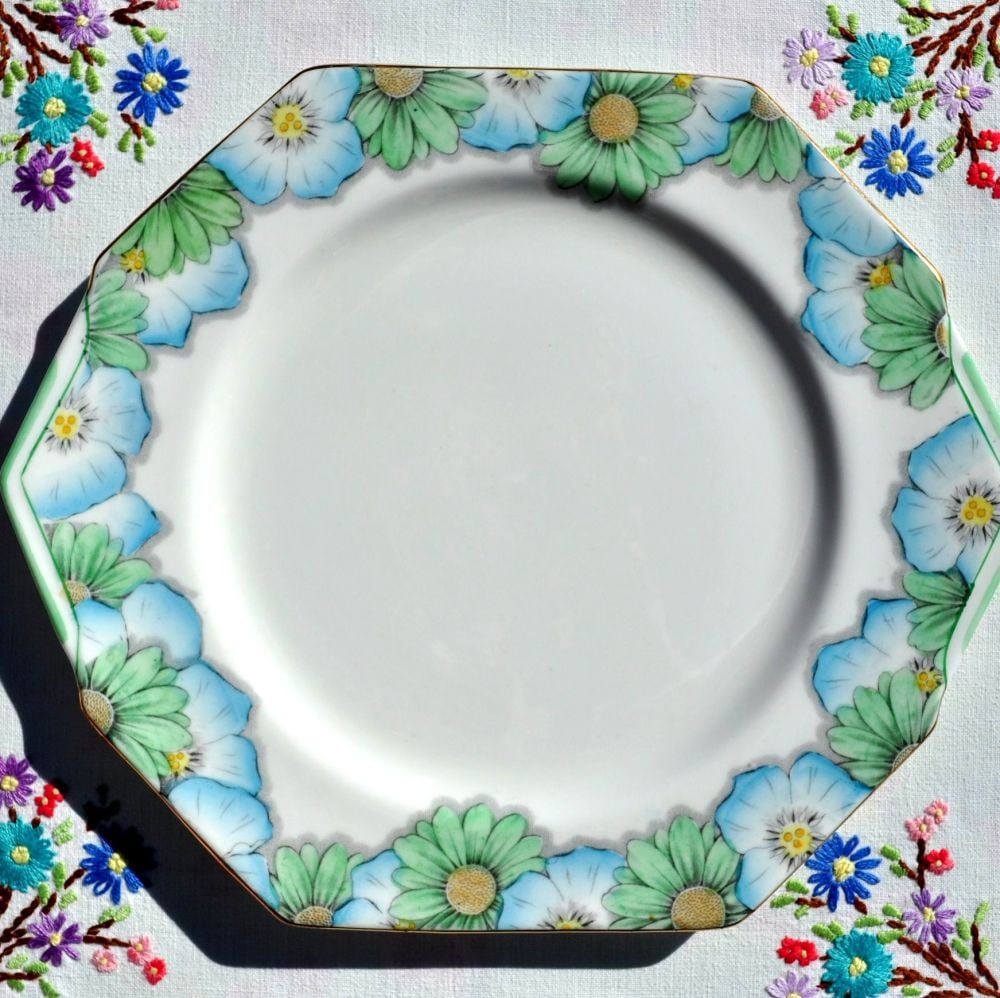 Paragon Art Deco Angled Fine China Cake Plate c.1932+