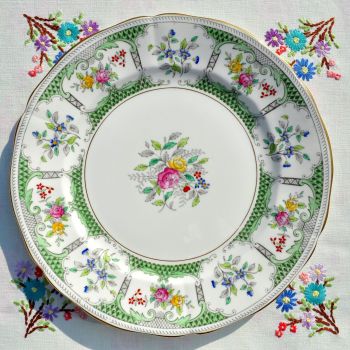 Adderley Lowestoft 26.5cm Vintage China Dinner Plate c.1960s