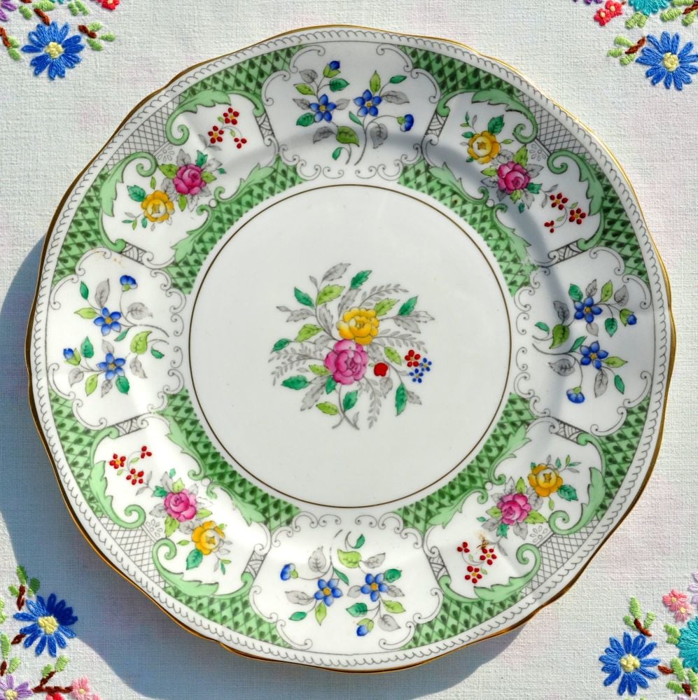 Adderley Lowestoft 20cm Vintage China Salad Plate c.1960s