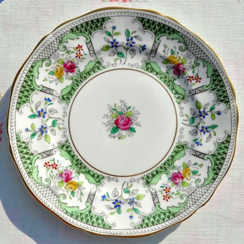 Adderley Lowestoft 16cm Vintage China Side Plate c.1960s