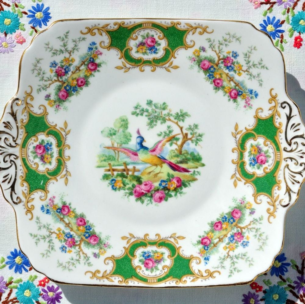 Foley Broadway Vintage 1930s Bone China Cake Plate