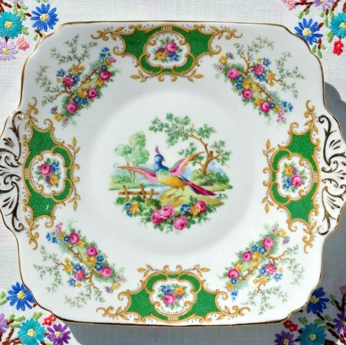Foley Broadway Vintage 1930s Bone China Cake Plate