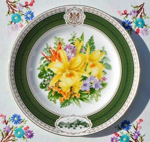 Spode Kew Flora Exotica 23.5cm Fine Bone China Plate c.1987