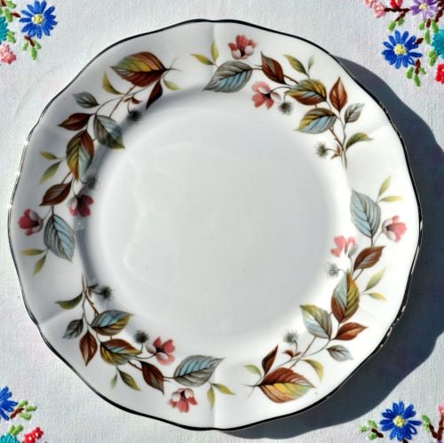 Royal Adderley Beechwood Platinum Rim 20cm Plate