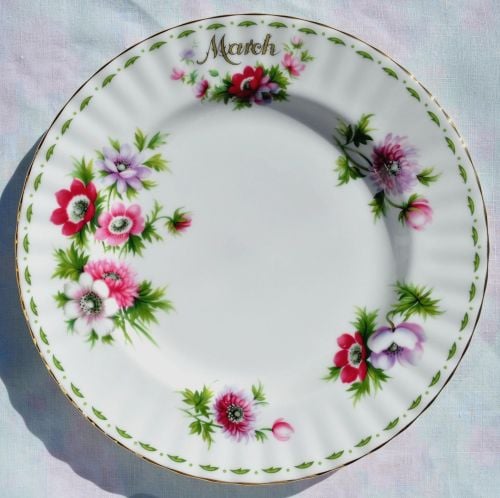 Royal Albert Anemones - March 20cm Plate