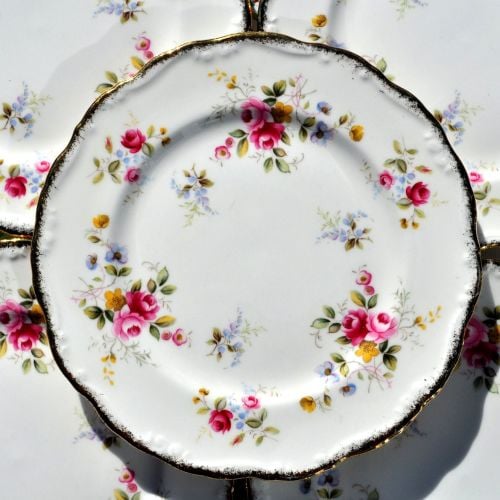 Royal Albert Tenderness Set of Six 18cm Vintage Bone China Plates