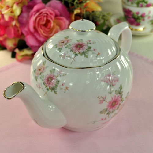 Royal Kendal Pastel Floral Large China Teapot