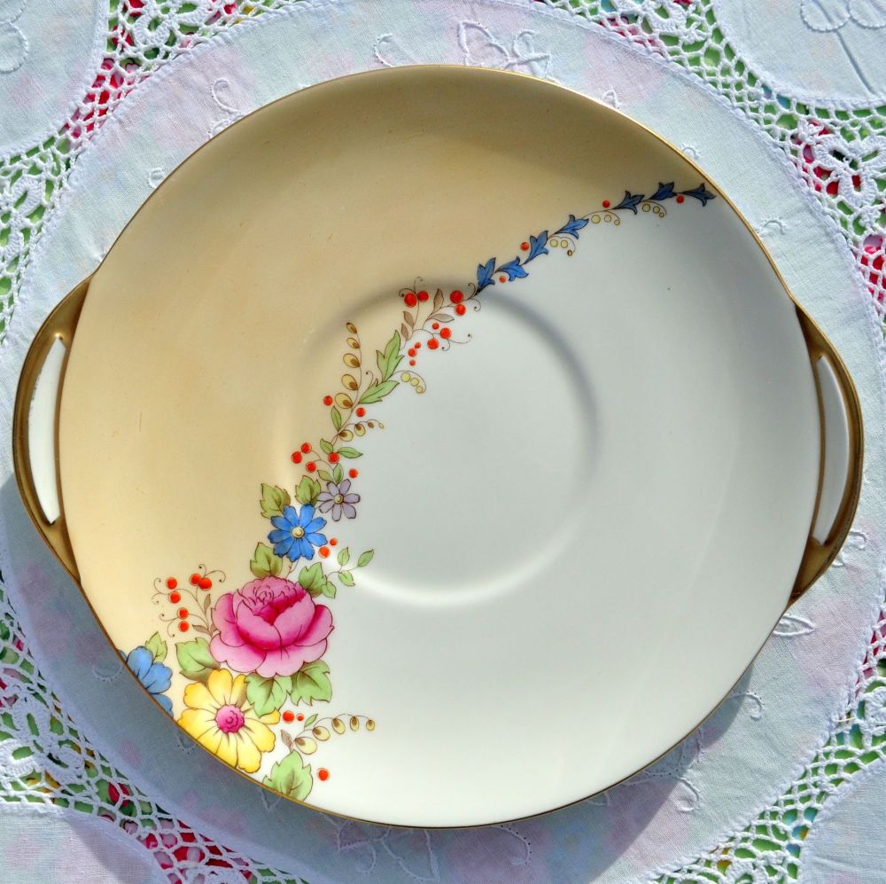 Royal Doulton Rosalee Art Deco Cake Plate c.1936