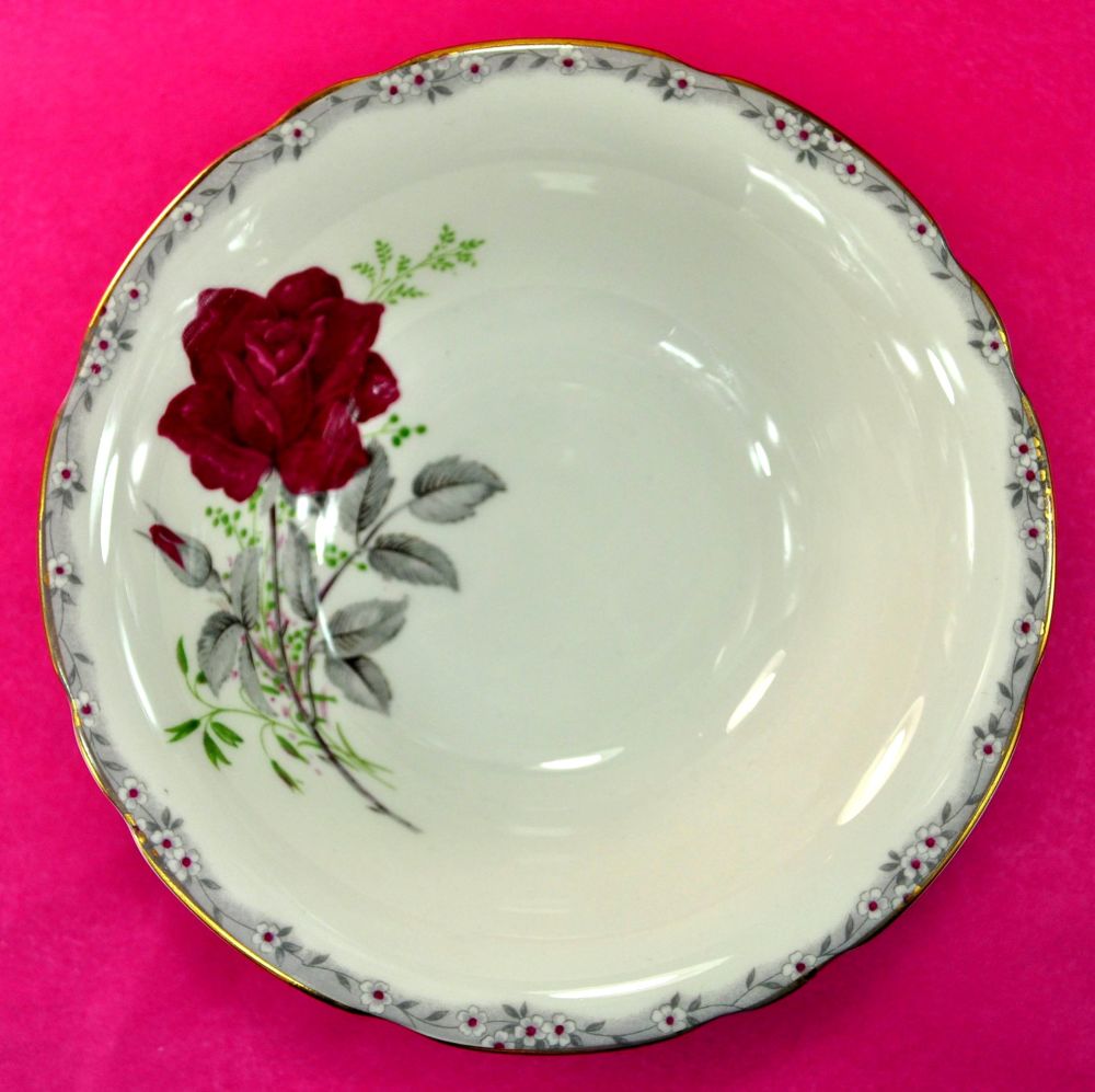 Royal Stafford Roses To Remember Individual Dessert Dishes c.1950s