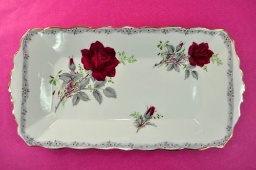 Royal Stafford Roses To Remember Sandwich Tray