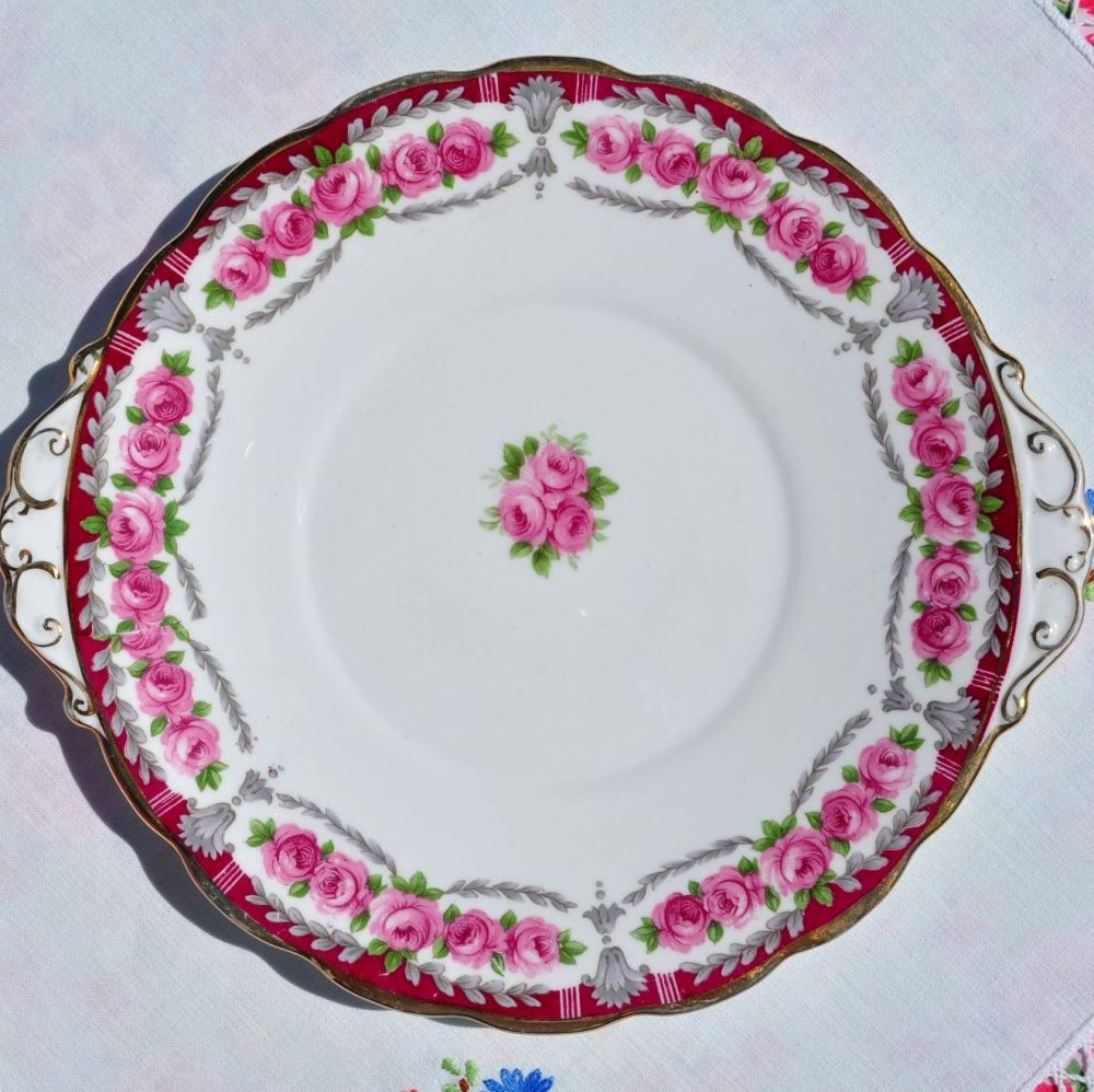 Roslyn China Buckingham Cake Plate c.1958-63