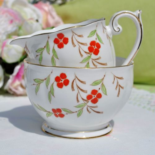 Queen Anne Milk Jug and Sugar Bowl