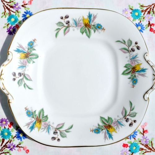 Aynsley Berry Lane Bone China Cake Serving Plate
