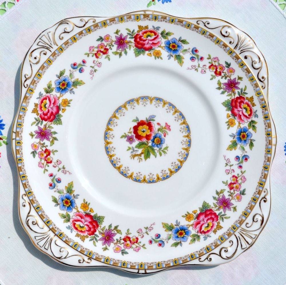 Royal Grafton Malvern Pattern Square Vintage Cake Plate