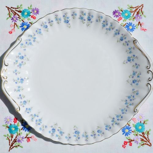 Royal Albert Memory Lane Bone China Cake Plate