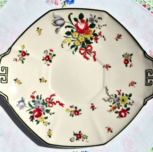 Royal Doulton Old Leeds Sprays Cake Plate c.1930s