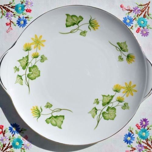 Shelley Celandine Pattern 14013 Cake Plate c.1960s