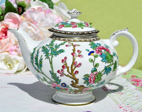 Coalport Indian Tree Hand Painted Ornate Teapot c.1920-39