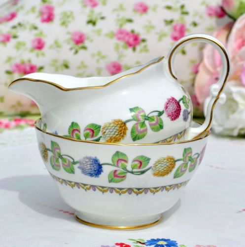 Adderley Meadowsweet Milk Jug and Sugar Bowl c.1950s