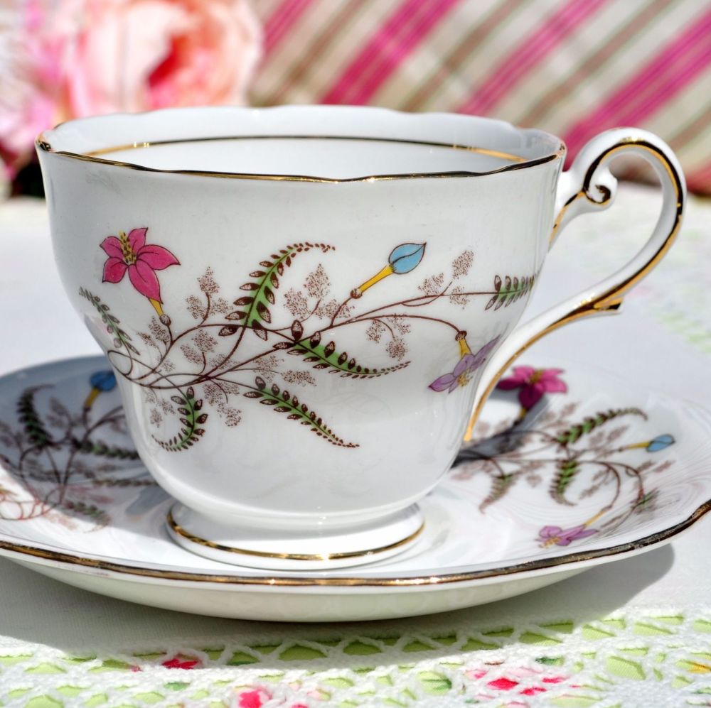 Royal Standard Fancy Free Vintage Teacup and Saucer c.1949