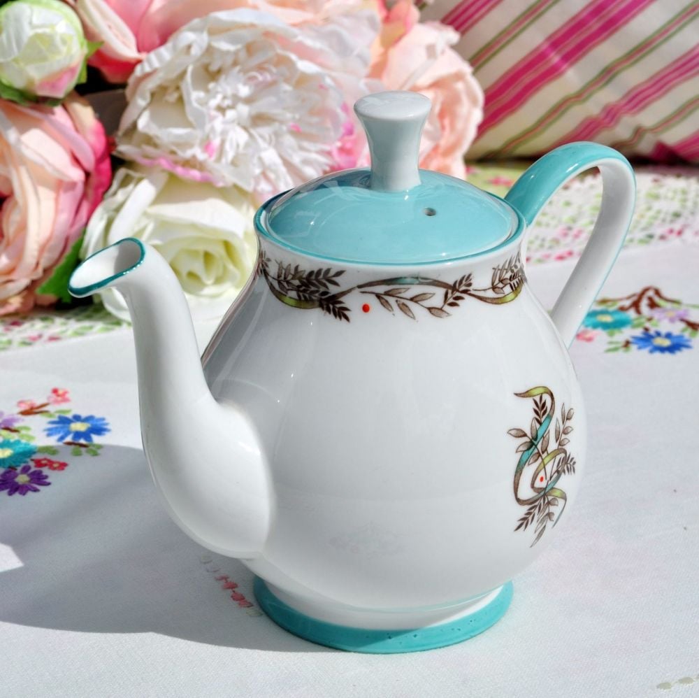 1950s fine bone china retro teapot