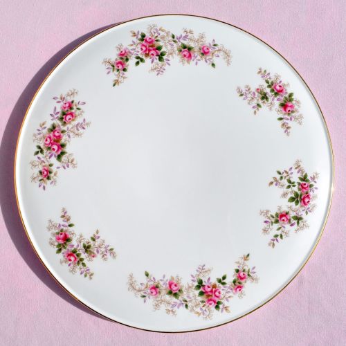 Royal Albert Lavender Rose Vintage Gateau Cake Plate