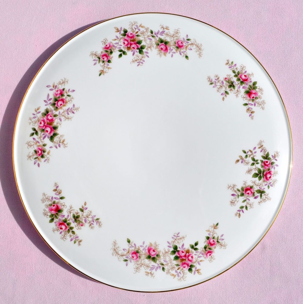 Royal Albert Lavender Rose Vintage Gateau Cake Plate