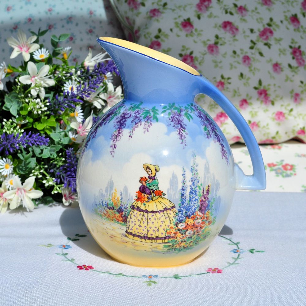 Falcon Ware Crinoline Lady Water Jug c.1936+
