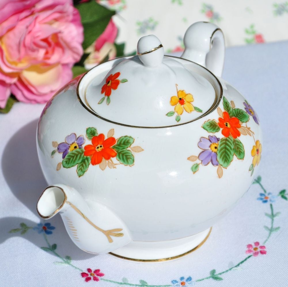 Tuscan China Hand Painted Art Deco Teapot