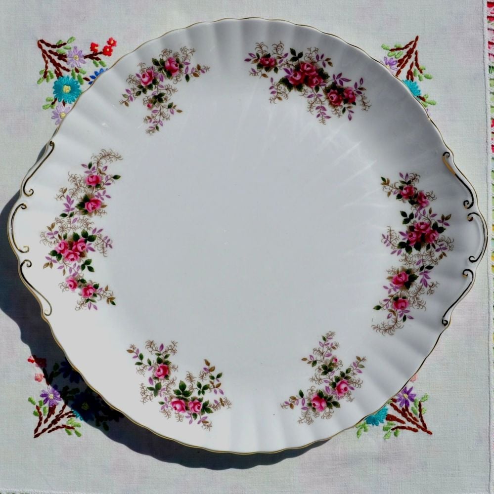Royal Albert Lavender Rose Large Celebration Cake Plate