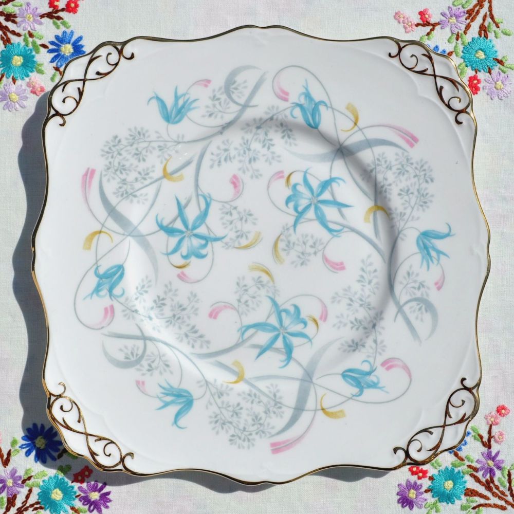Tuscan Annabelle Vintage China Cake Plate c.1947+