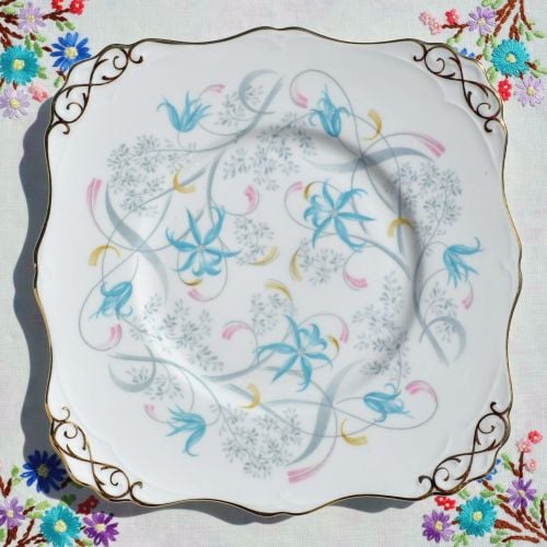 Tuscan Annabelle Vintage China Cake Plate c.1947+