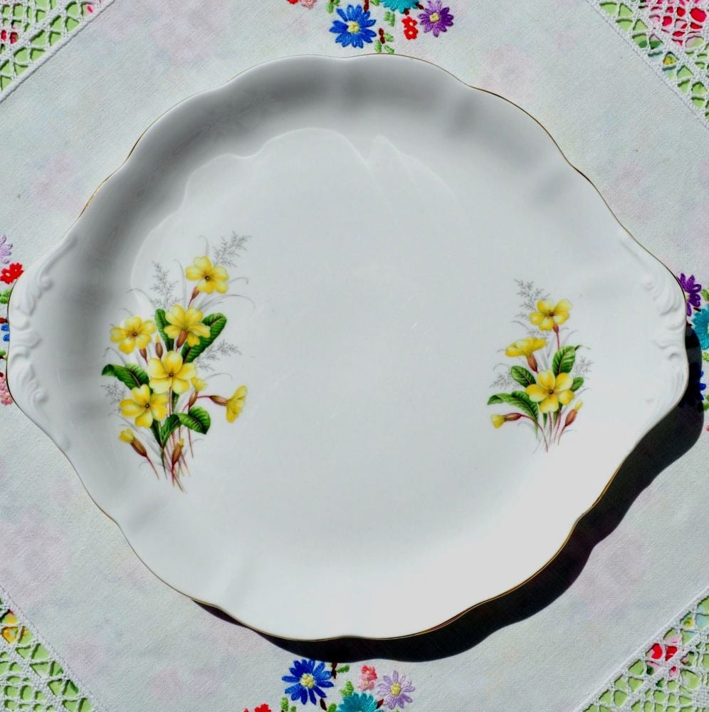 Royal Albert Primrose China Cake Plate c.1960s