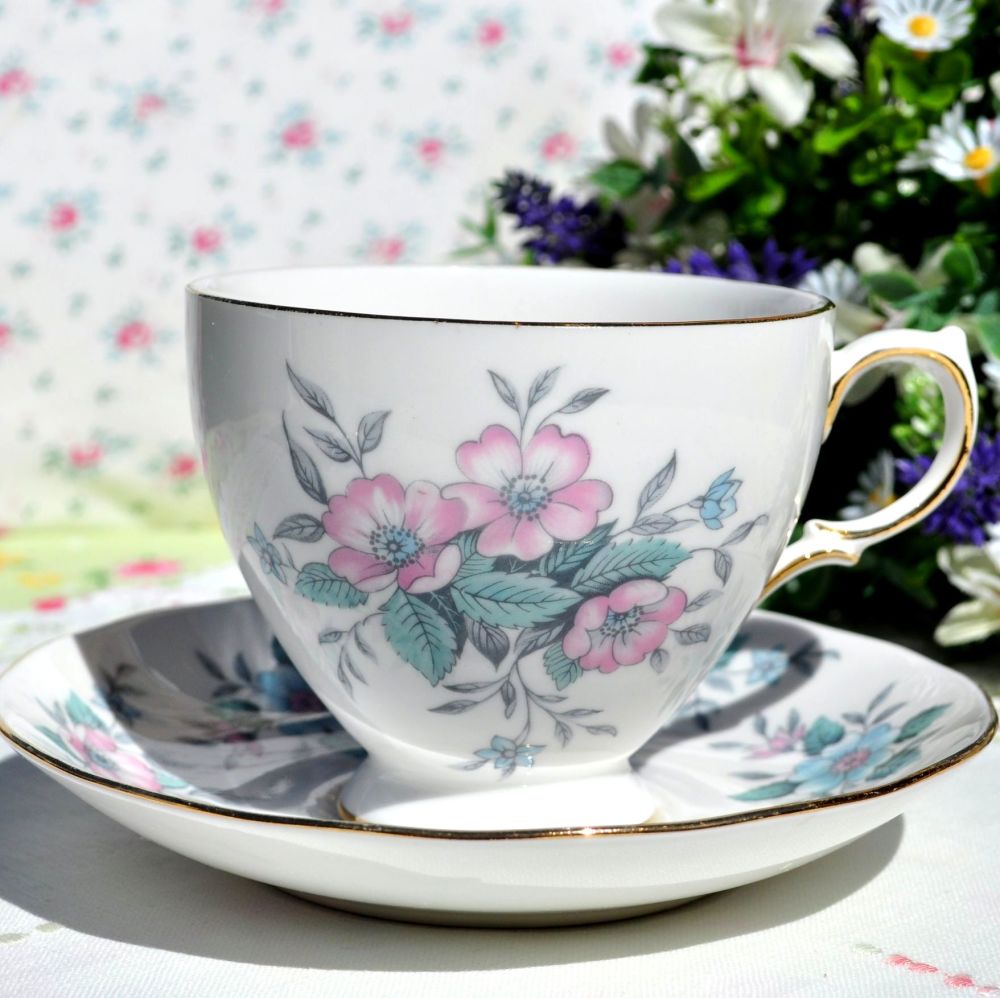 Colclough Coppelia Vintage China Teacup and Saucer