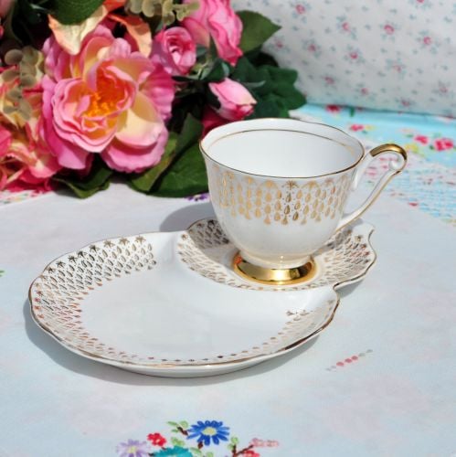 Queen Anne Gold Filigree Tennis Set