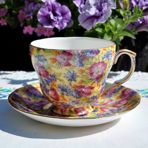Royal Winton Breakfast Teacup and Saucer